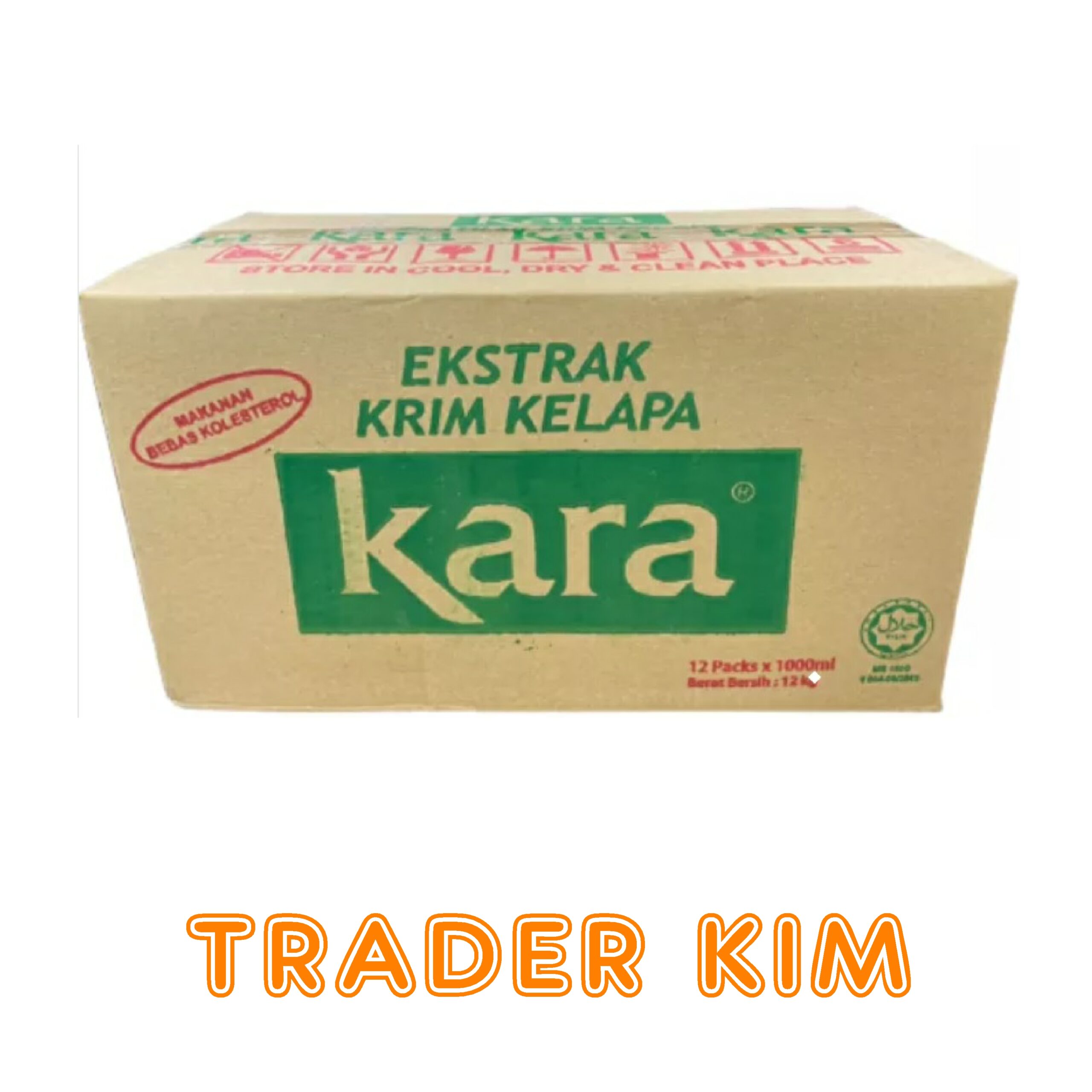 Kara Coconut Cream Extract 1000ml x 12