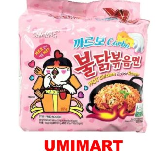 Samyang Hot Chicken Flavour Stir-Fried Instant Noodle [Carbonara] 130g x 5 (650g) [拉面]